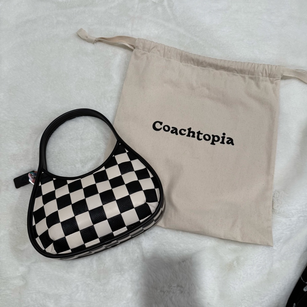 COACH Coachtopia Ergo Bag In Checkerboard Upcrafted Leather